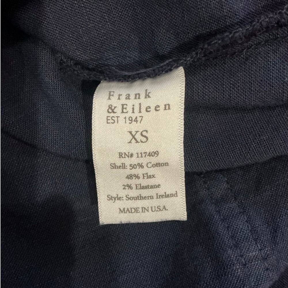 Frank & Eileen Ireland Linen Utility Dress Navy Italian Linen Size XS - Picture 9 of 10
